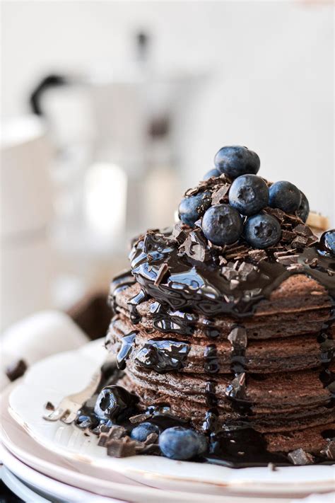 High Altitude Chocolate Pancakes with Homemade Chocolate Syrup - Curly ...