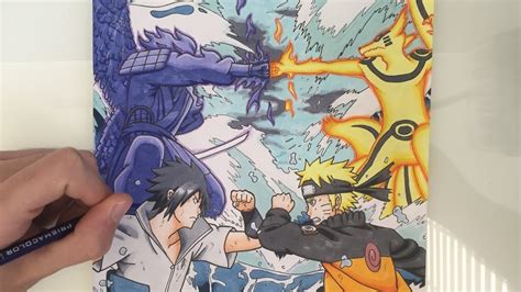 Naruto Vs Sasuke Drawing at GetDrawings | Free download