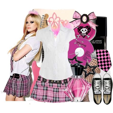 Avril Lavigne - Girlfriend by viivs on Polyvore featuring Debenhams, Converse, Tarina Tarantino ...