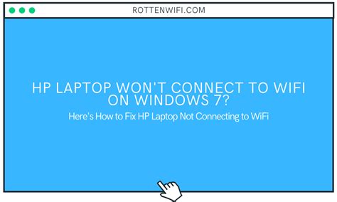 Hp Laptop Won't Connect to WiFi on Windows 7 - Easy Fix