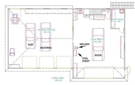 21 Surprisingly Garage Workshop Floor Plans | Floor plans, Garage workshop, How to plan