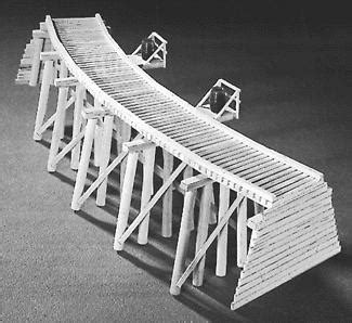 Campbell Low Curved Timber Trestle Kit N Scale Model Railroad Trestle ...