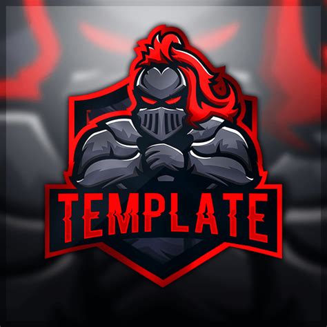 Templar Gaming Clan Mascot Avatar | Free PSD - Zonic Design Download