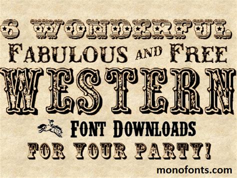 15 Font Gaya Barat Terbaik untuk Memercantik Desain Anda | Mono Fonts ...