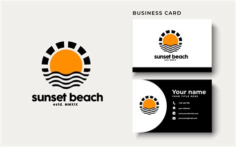 Sunset Logo Design Inspiration 2806707 Vector Art at Vecteezy