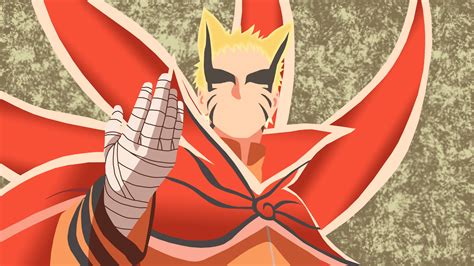 Download Naruto Baryon Mode Vector Art Style Wallpaper | Wallpapers.com