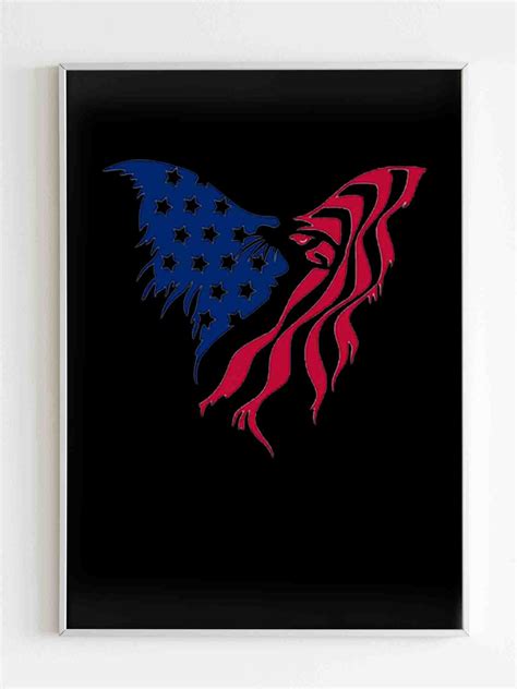 Eagle Flag Logo Poster