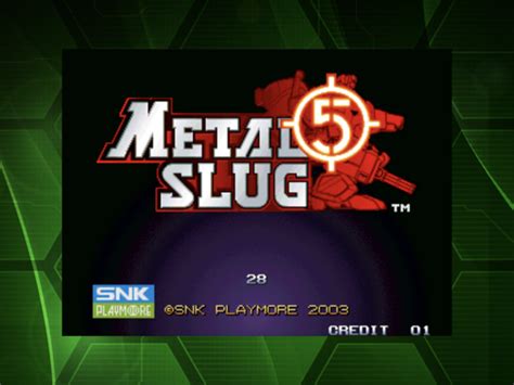 Metal Slug 5 (2003) promotional art - MobyGames