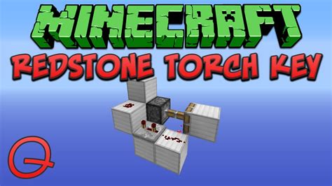 Minecraft: Redstone Torch Key (Quick) Tutorial - YouTube