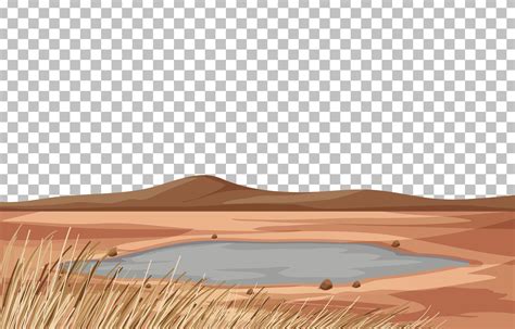 Dry land landscape scene 1432084 Vector Art at Vecteezy