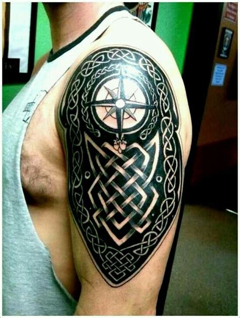 Pin by B on ink | Celtic tattoos for men, Mens shoulder tattoo, Sleeve ...