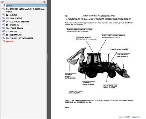 Case 580K Phase 3 Backhoe Loader Service & Parts PDF