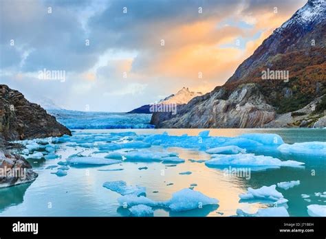 Torres Del Paine National Park, Chile. Grey glacier Stock Photo - Alamy