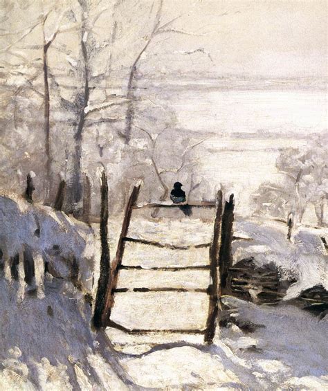 The Magpie (detail) | Claude Monet | Fine Art Biblio