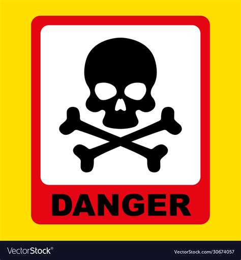 Danger Sign Skull And Crossbones