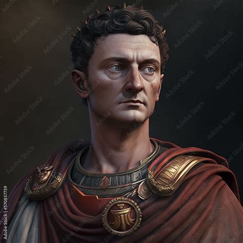 Great roman empire. Roman emperor Tiberius (14–37 CE). Tiberius Julius Caesar Augustus, original ...