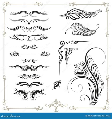 Calligraphy, Border Stock Images - Image: 33576124