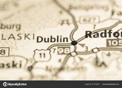 Dublin Virginia Usa Road Map Concept Stock Photo by ©aliceinwonderland2020 411914872