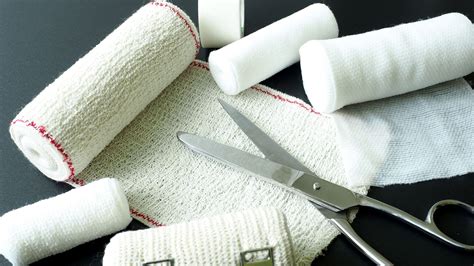 Medical bandages with scissors. Medical equipment. Stock Footage,#scissors#bandages#Medical# ...