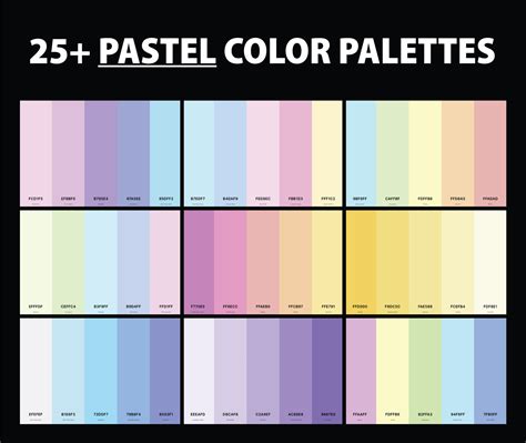 25+ Best Pastel Color Palettes with Names and Hex Codes – CreativeBooster