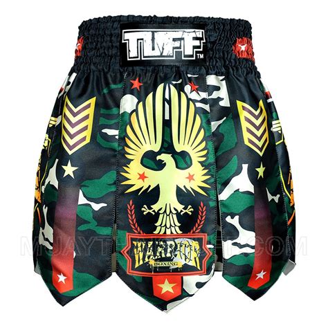 TUFF Muay Thai Boxing Shorts Gladiator Green Military Warrior ...