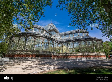 Madrid, Spain, April, 2017: Crystal Palace on Retiro Park in Madrid Stock Photo - Alamy