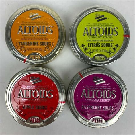 ALTOIDS SOURS : Curiously Strong Citrus, Raspberry, Apple and Tangerine | eBay