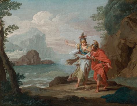 Athena Appearing To Odysseus To Reveal The Island Of Ithaca, By ...