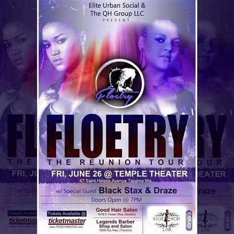 Floetry "The Reunion Tour" at Temple Theater-Tacoma, WA...Featuring ...