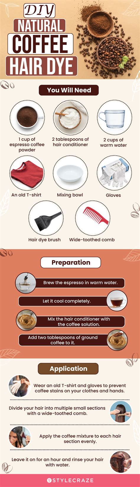 Coffee Hair Dye - How To Apply And Benefits