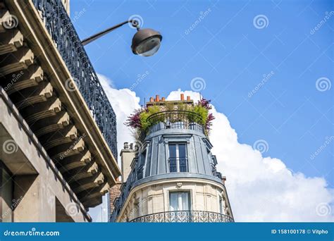 Cone House with Residential Attic and Plants on the Roof Stock Photo - Image of decor, balcony ...