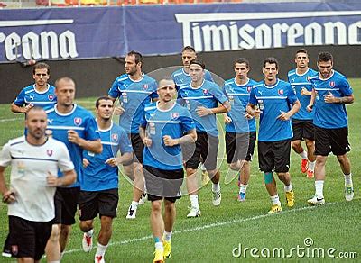 SLOVAKIA FOOTBALL TEAM OFFICIAL TRAINING Editorial Stock Image - Image ...