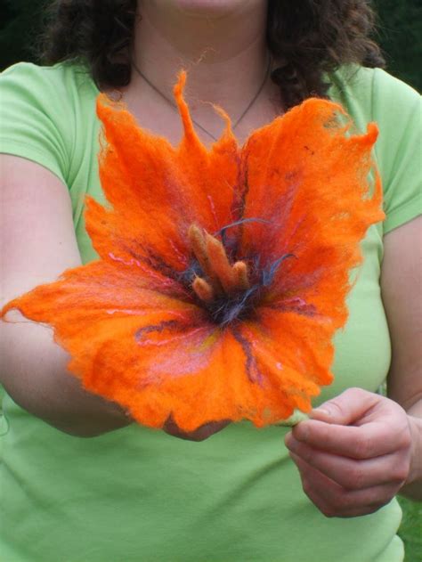 35 best images about Wet felting flowers on Pinterest