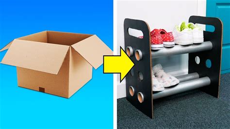 59 USEFUL CARDBOARD BOXES CRAFTS - YouTube