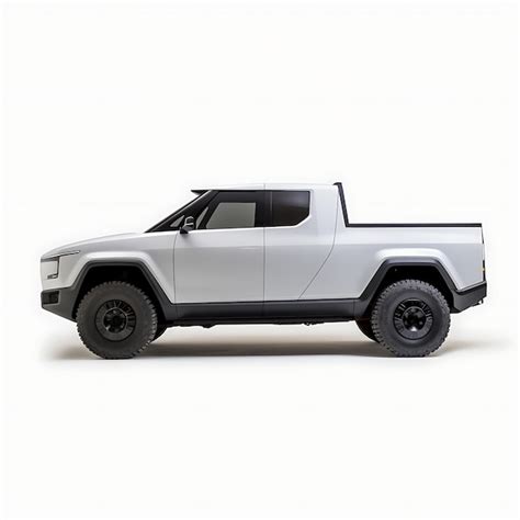 Premium AI Image | Isolated of Tesla Cybertruck Electric Pickup Truck ...