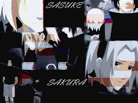 Sasuke and Sakura, sakura, naruto, sasuke, anime boy, anime, love, sad, anime girl, HD wallpaper ...