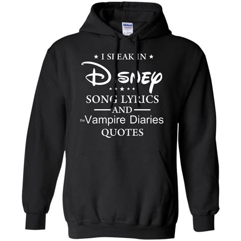 I speak in disney song lyrics and the vampire diaries quotes T-shirt ...