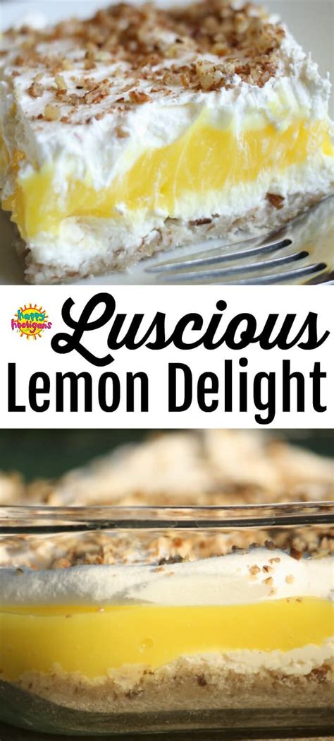 Luscious Lemon Delight - An Easy-to-Make Dessert