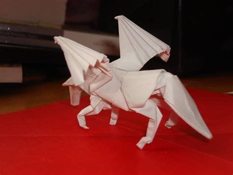 origami pegasus tutorial, (satoshi kamiya) part 1/5 - YouTube