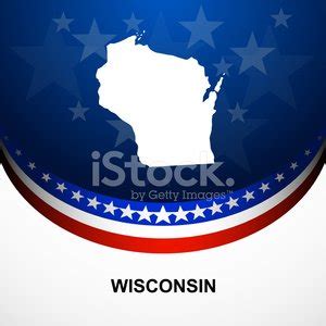 Detailed Map Of Wisconsin State Stock Clipart | Royalty-Free | FreeImages