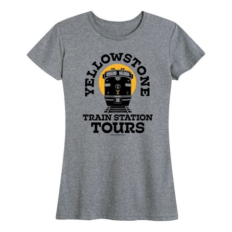 Yellowstone - Train Station Tours - Women's Short Sleeve Graphic T ...