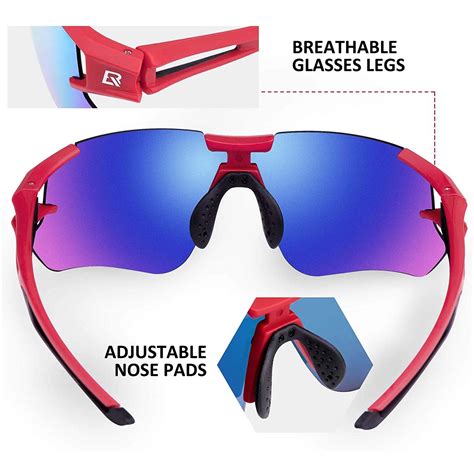 Blue Polarized Cycling Sunglasses with UV Protection | Rockbros