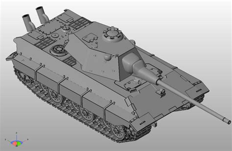 New E75 and E50 Heavy Tanks – Company B models and miniatures