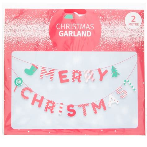 Christmas Paper Garland Merry Christmas