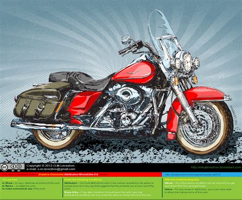 Harley Davidson (Color) [vector source] by OlegLevashov on DeviantArt