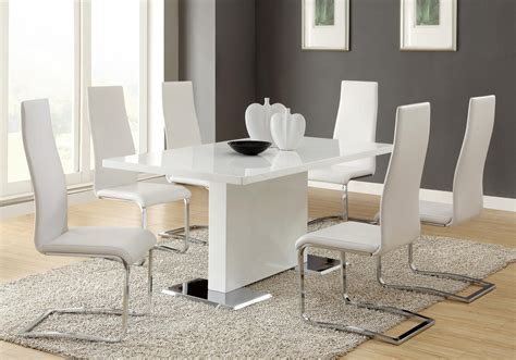 Modern White Dining Table Set For 4 - Vantage Himalayan Modway Vision Tu Redondas Eurway ...