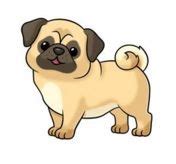 Pin by megan denholm on Dogs | Dog clip art, Cute cartoon animals, Pug cartoon