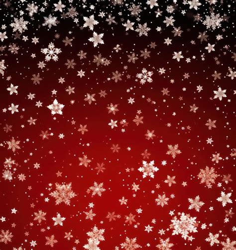 Premium AI Image | Red winter snowflakes background