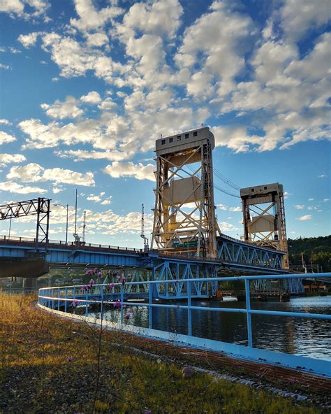 Portage Canal Lift Bridge in Houghton MI [OC] [3120x3900] Portage Lakes, Upper Peninsula ...