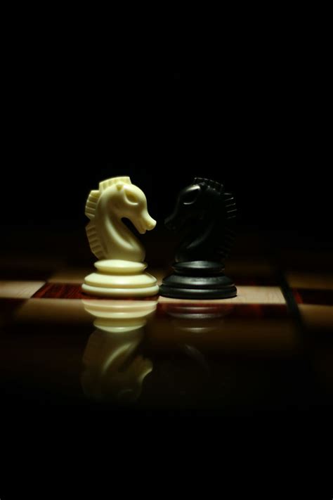 HD wallpaper: white and black chess board set, chess men, game, chess ...